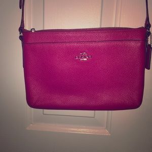 Pink coach crossbody